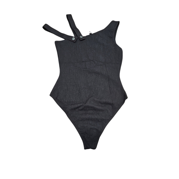 Koral Textured Bodysuit Small Black - Picture 5 of 6